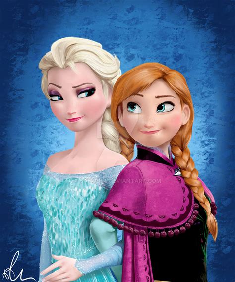 Elsa And Anna Frozen By Sango94 On Deviantart