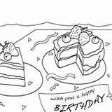 Fruit Cake Birthday Surfnetkids Coloring sketch template