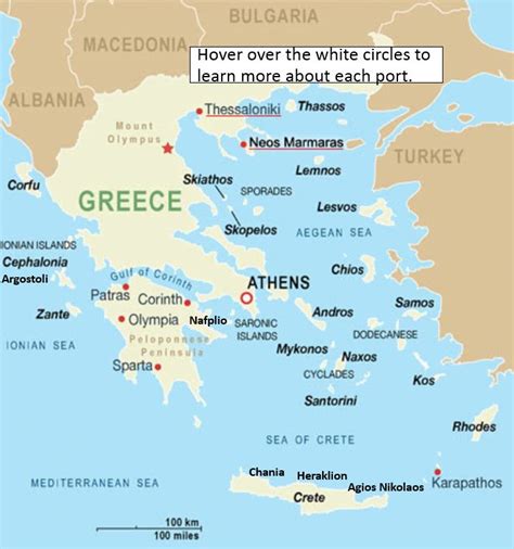 greek islands map