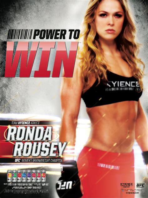 ronda rousey s new xyience poster armbarnation visit ronda rousey ronda