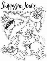 Skippyjon Puppets Skippy Jon Krisha Garcia Library sketch template