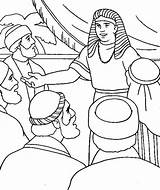 Joseph Coloring Pages Egypt Bible Brothers His Printable School Sunday Sheets Family Azcoloring sketch template