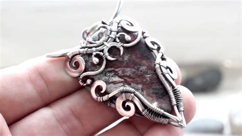 wire wrapped pendant youtube