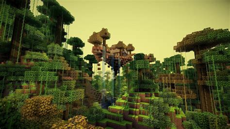 minecraft video games trees forest waterfall wallpapers hd desktop  mobile backgrounds