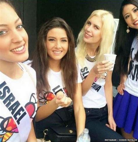 miss universe spat the beauty queen selfie that turned ugly bbc news