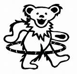 Dead Grateful Bear Bears Coloring Pages Dancing Drawing Hooping Hula Teddy Tattoo Getdrawings Visit Choose Board sketch template