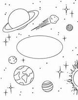 Cover Binder Science Coloring Space Sheet Earth sketch template