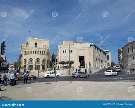 jerusalem municipality building editorial stock photo image
