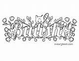 Coloring Pages Swear Printable Go Dog Word Getcolorings Color Getdrawings sketch template
