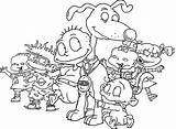 Coloring Pages Rugrats Chuckie Printable sketch template