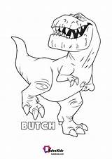 Stampare Rex Trex Tirannosauro Butch Disney Bubakids Arlo Scarica sketch template