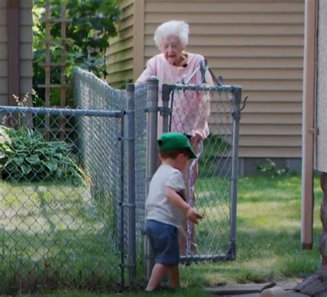 mom chokes up at t two year old son has for 100 year old neighbor news