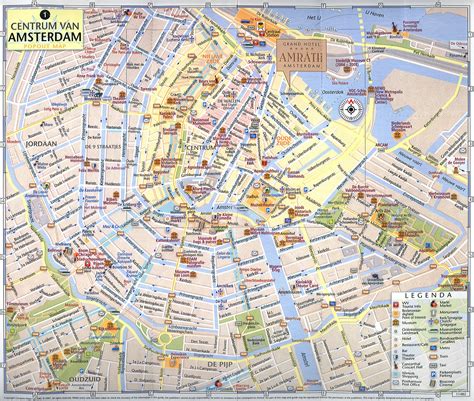 amsterdam city map tourist oppidan library
