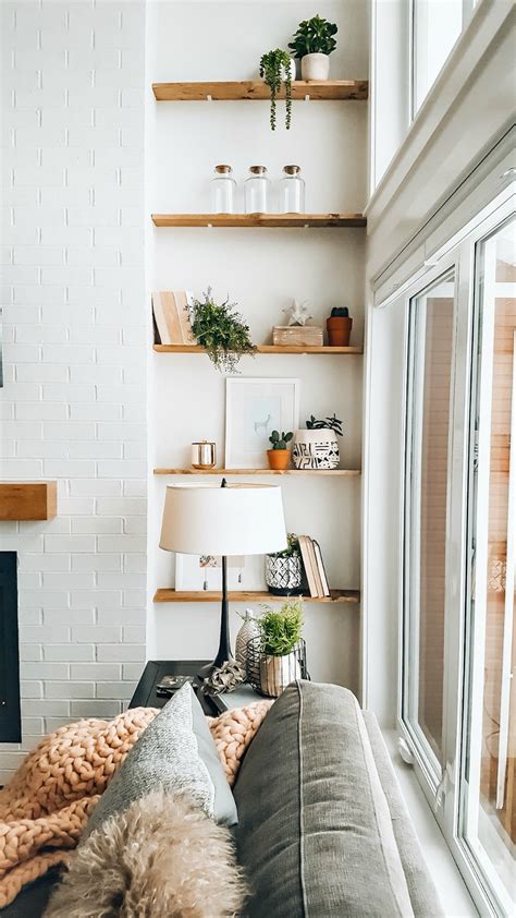 styling living room shelves  blush home blog