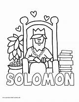 Solomon Coloring King Pages Popular sketch template