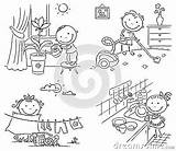 Hausarbeit Helfen Eltern Zeichnung sketch template