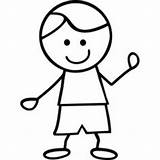 Stick Figure Boy Clipart Drawing Clip Figures People Kids Child Little Drawings Brother Girl Doodle Easy Boys Cliparts Family Cute sketch template
