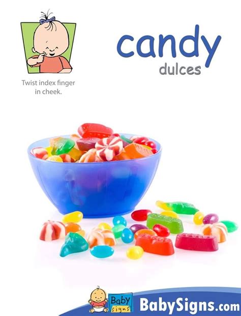 candy sweets baby signs sign language  kids baby sign language