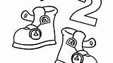 Shoe Buckle Two Coloring Crafts sketch template