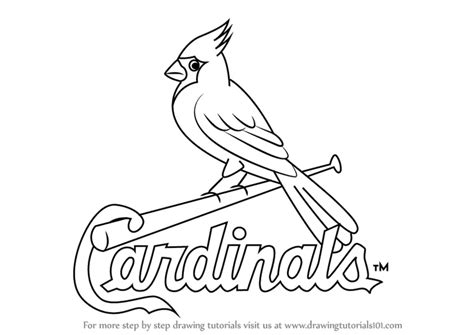 cardinals logo coloring pages coloring pages