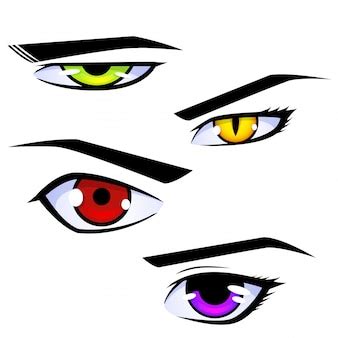 anime eyes vectors   psd files