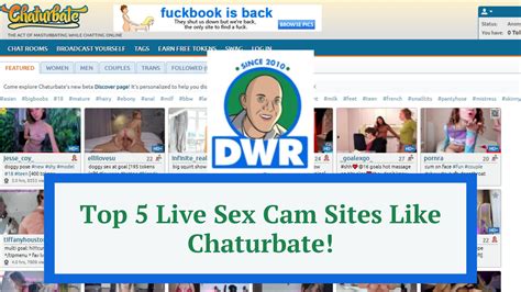 top 5 live sex cam sites like chaturbate compare adult sites