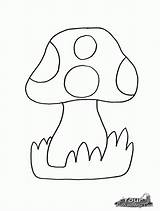 Coloring Mushroom Pages Trippy Clipart Colouring Library Shroom sketch template