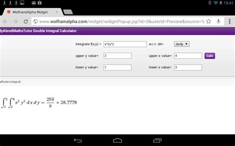 double integral calculator  android apk