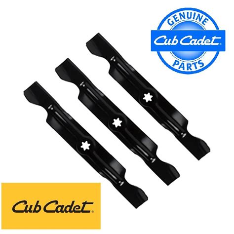 1 Set Of 3 Oem Mtd Cub Cadet Blades 50 Deck Lawn Mower Rzt50 942
