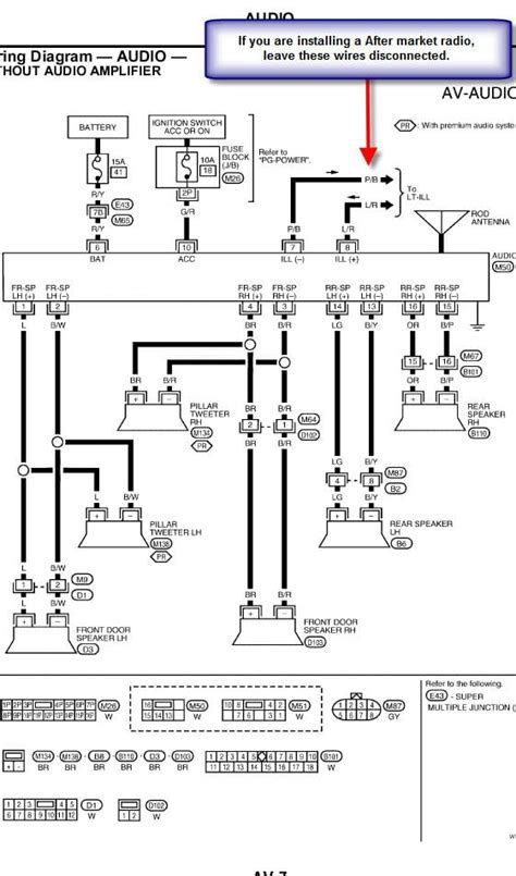 nissan frontier radio wiring diagram