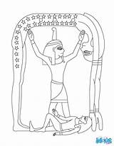 Egyptian Shu Shou Egipcia Coloriage Egypte Deity Egipcios Deidad Coloriages Diosa Egipcio Dioses Goddesses Imprimer Ligne Línea Buscar sketch template