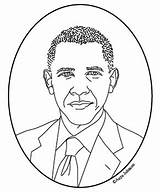 Obama Barack Clipart President Clip 44th Coloring Poster Cliparts Mini Portrait Theodore Roosevelt Library Clipground Barak sketch template