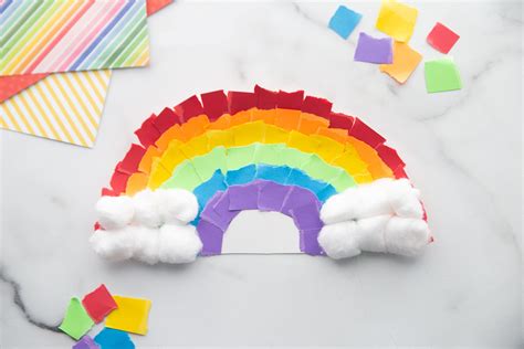 paper plate rainbow   ideas  kids