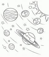 Coloring Galaxy Planets sketch template