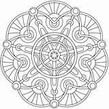 Coloring Pages Advanced Geometric Printable Adults Popular sketch template