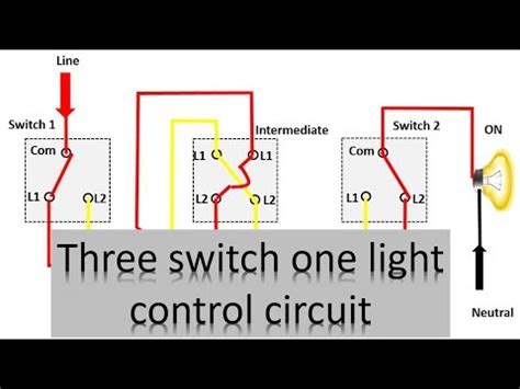 switch  light control diagram   lighting circuit   switch  connection