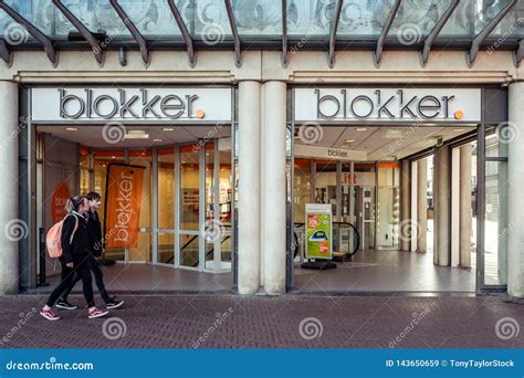 blokker logo   storefront entrance editorial photo cartoondealercom