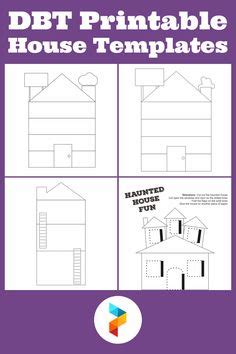dbt printable house templates dbt counseling activities