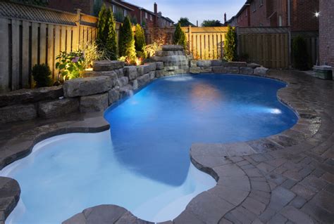 upscale backyard outdoor  ground swimming pools