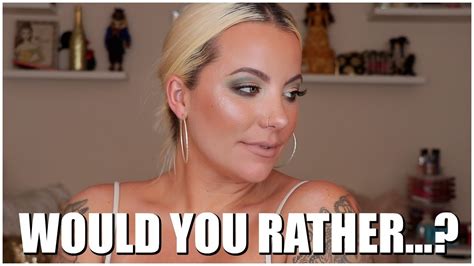 would you rather tag makeup edition brit clarke youtube