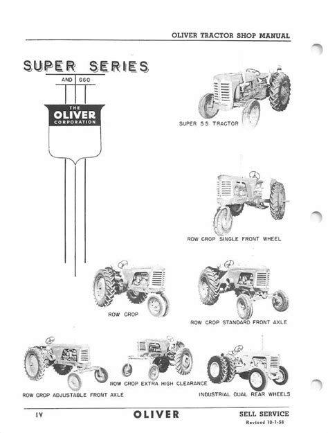 oliver          tractors complete service manual farm manuals fast