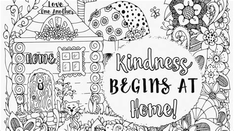 printable kindness coloring pages  children  students happier
