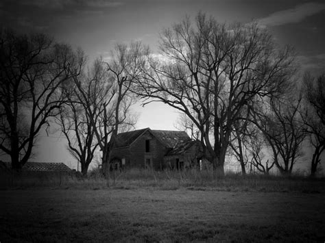 haunted house black  white photograph  terry eve tanner