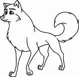 Balto Wolf Coloring Base Wecoloringpage sketch template