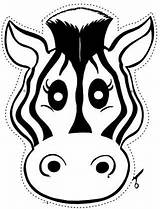 Caretas Mascaras Printable Zebra Recortar Cebras Recortables Maske Tiere Chachipedia sketch template
