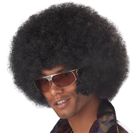 quality pulp fiction afro  mens fancy dress wig ebay