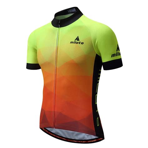 pockets man cycling jerseys miloto fluorescent penink mtb sportswear