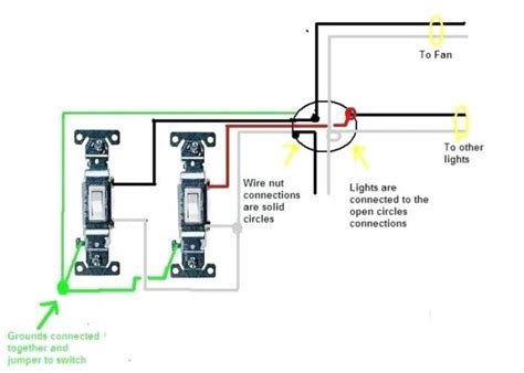 dual light switch wiring diagram