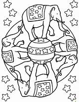 Coloring Pages Circus Elephant Carnival Mandala Animals Wright Lloyd Frank Kids Tent Getcolorings Front Animal sketch template
