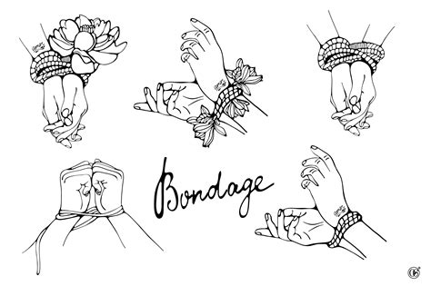 bondage custom designed illustrations ~ creative market